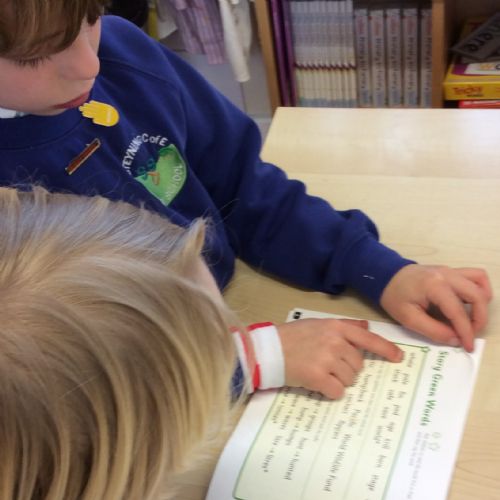 partner practise with story green (decodable) words